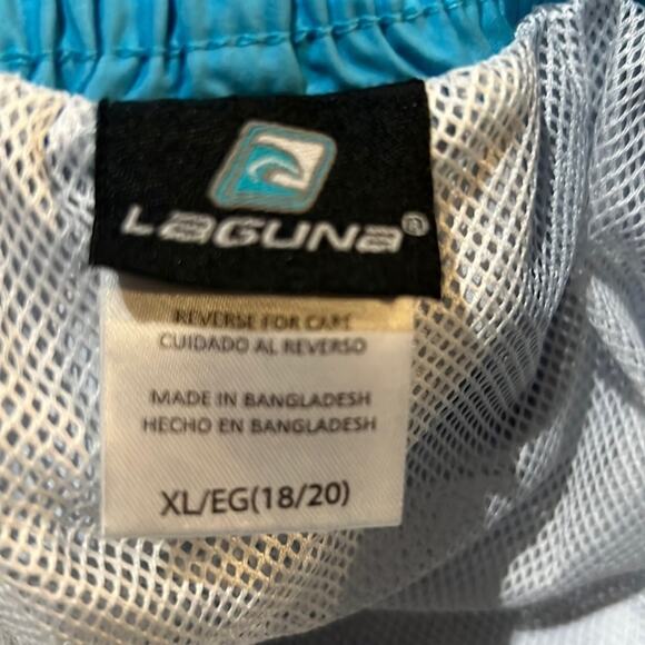 Laguna Boys Drawstring Elastic waist Board Shorts Swim trunk SIZE XL 18/20 - Picture 5 of 5